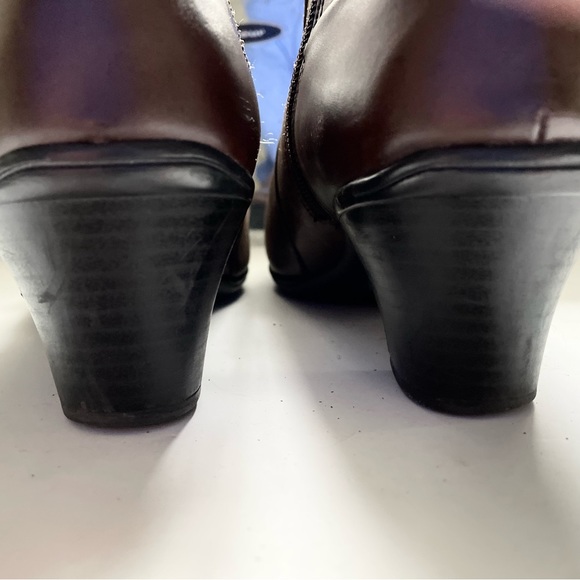 EARTH SPIRIT Classic Flora Leather Cognac Boots Booties Size 11 - Picture 5 of 8